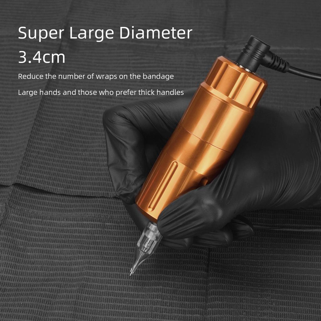   Aluminum Alloy   Tattoo Pen Short Pen-type Tattoo Machine Shader Liner Motor Power Cord Kit for Artists Tattoo Supply