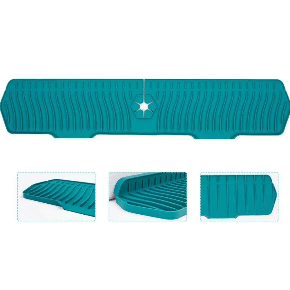 Foldable Sink Faucet Mat Anti-Splash Faucet Drain Pad Kitchen Silicone Faucet Mat  Washbasin