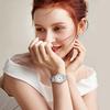 "Fashionable Women's Analog Floral Antique Watch Waterproof Stainless Steel Band"