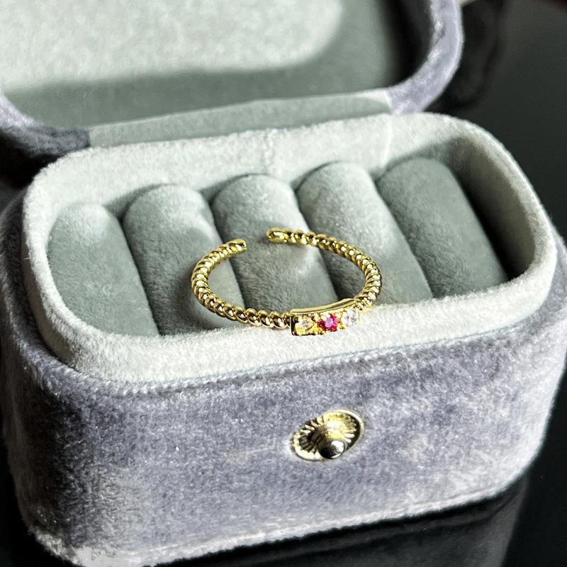 Caibao Series Open Ring Women'S Simple Fashion Niche Design Sweet Cool Light Luxury High-End Accessories