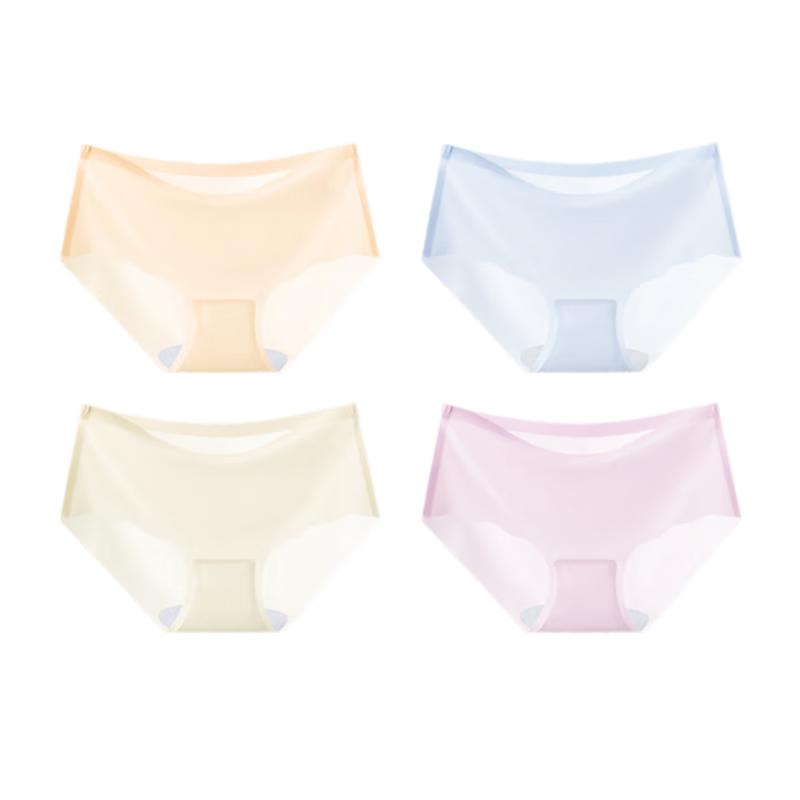 Sangliya Women's Seamless Silk Crotch Briefs