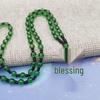 Unisex Green Jade Guanyin & Guan Yu Pendant Necklace – Imitation Chalcedony Buddha & Dragon Sweater Chain
