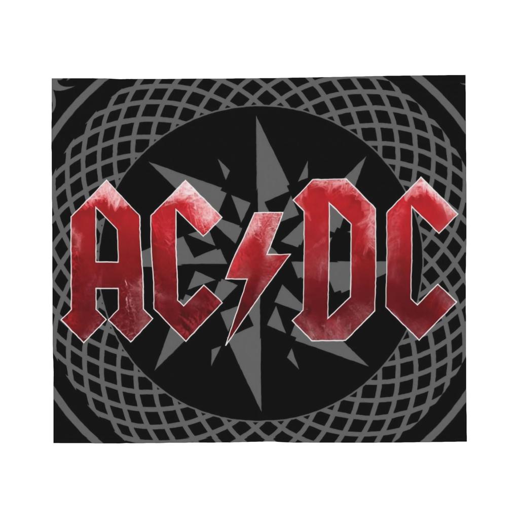 AC DC Heavy Metal Band Blankets Flannel Autumn/Winter  Portable Lightweight Throw Blankets for Sofa Car Bedspread