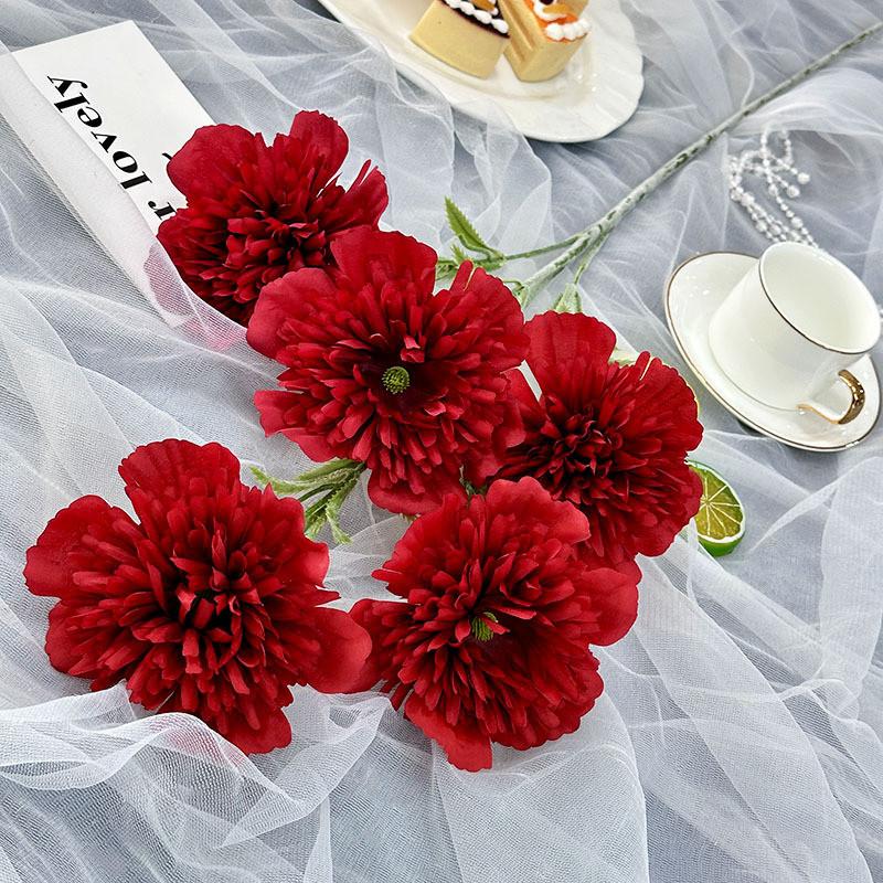 Flower Artificial Gaillardia Aristata Wedding Hotel Restaurant Decoration Room