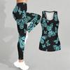 Butterfly Print Yoga Outfit for Women Fashion Workout Leggings Fitness Sports Casual Yoga Set Sports Suit