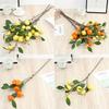 Fake Single Stem Fruit Tree Flower Bouquet With Plastic Blossoms For Home Decor