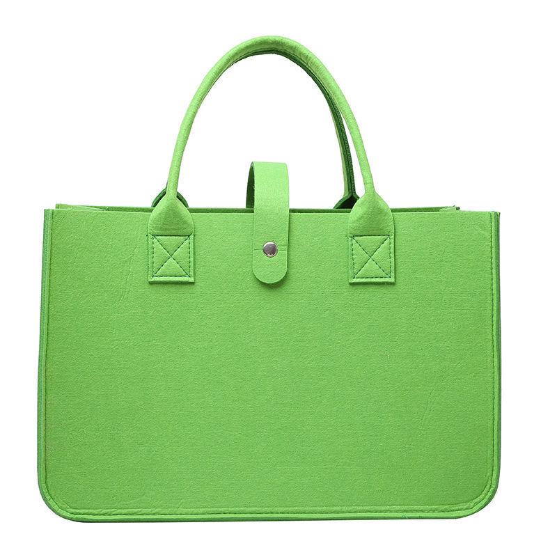 Trendy Customizable Felt Tote Bag - Simple & Convenient for Shopping, Storage, Gift, or Decoration.