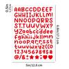 0.5-inch English Letter Sticker Small Size Gu Card Greeting Card Decorative Hand Note Scrapbook Letter Sticker