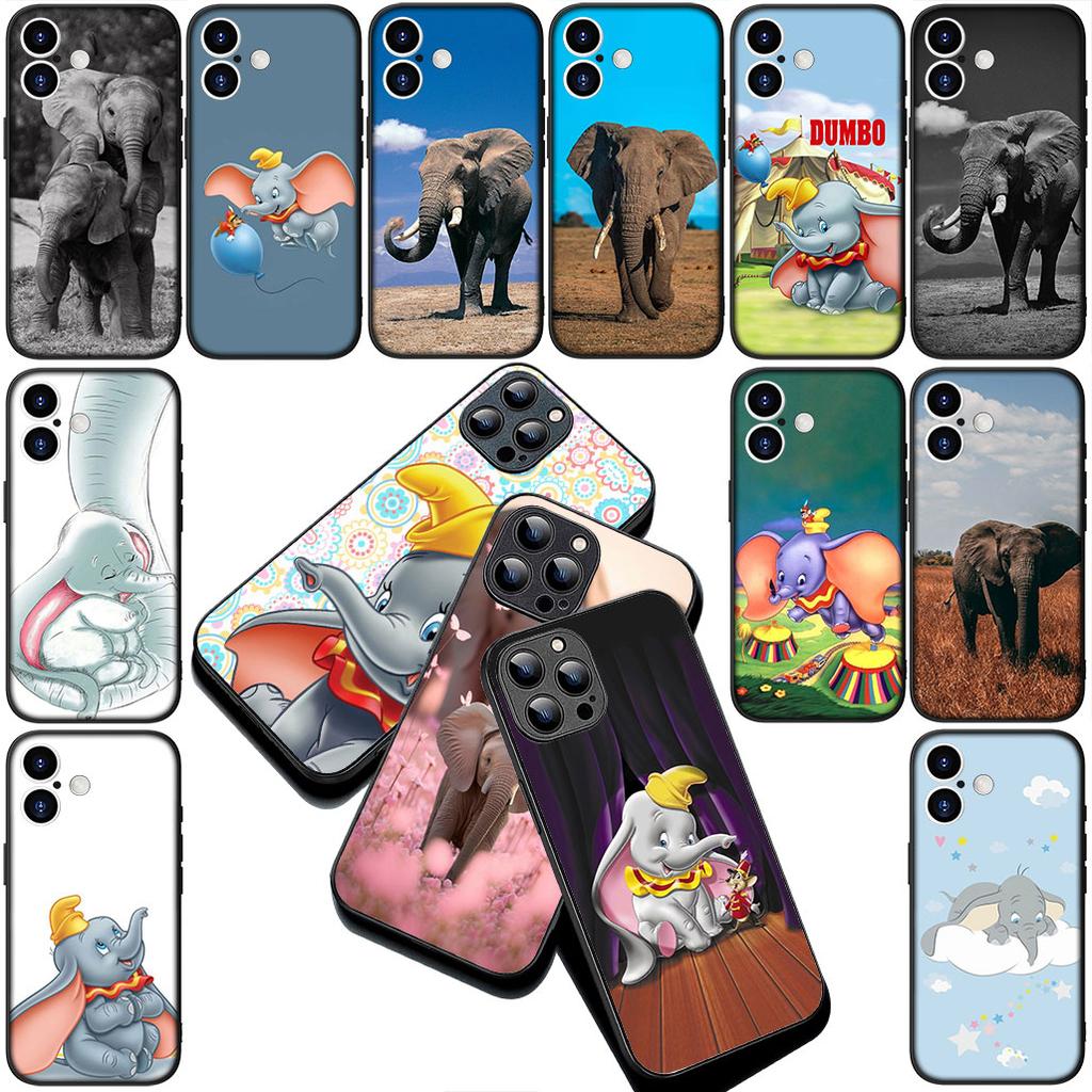 Elephant Dumbo Silicone Cover for Apple iPhone 17 Pro XS Max Air XR 6 Plus X 5 + SE 2022 SE2 6+ Coque Phone Case