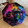 1pc ATV Colorful Pattern Umbrella  Automatic Opening and Closing Umbrella, High Quality Umbrella, Ideal Gift for Her 295