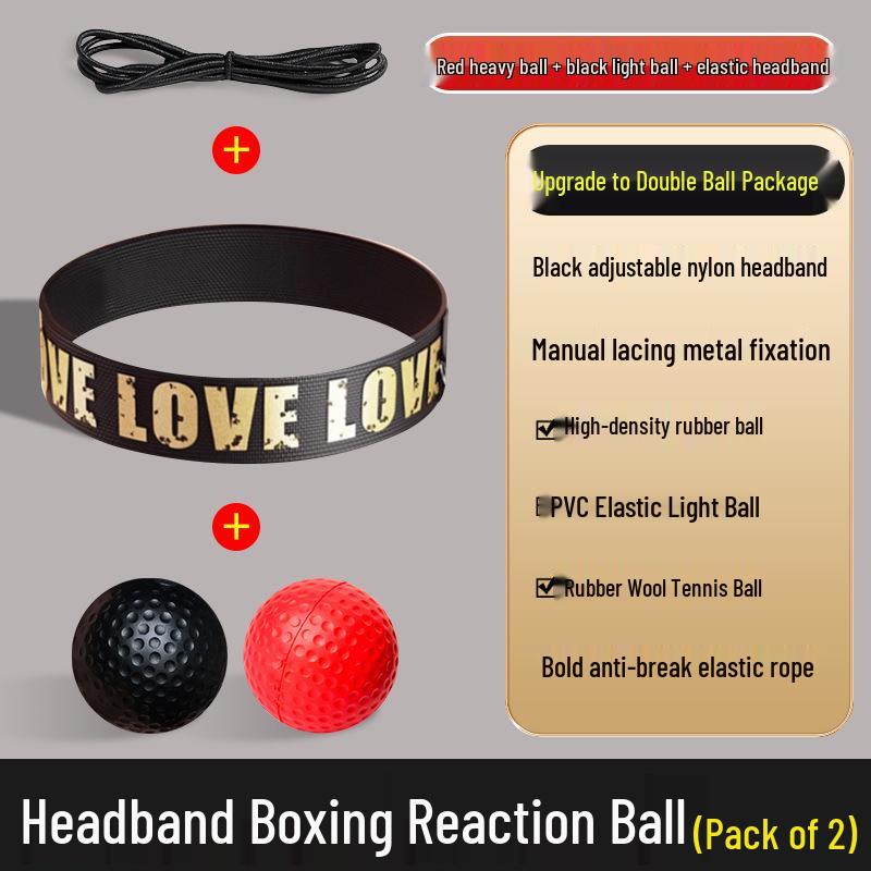 Magic Tyson Boxing Reflex Ball Training Headband for Children's and Adult's Concentration and Skill Development