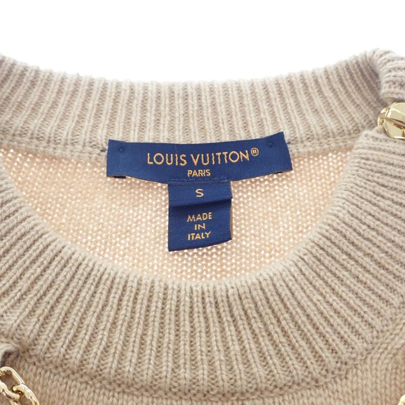 LOUIS VUITTON  1ABYR9 S sweater beige sabre cashmere/wool Women