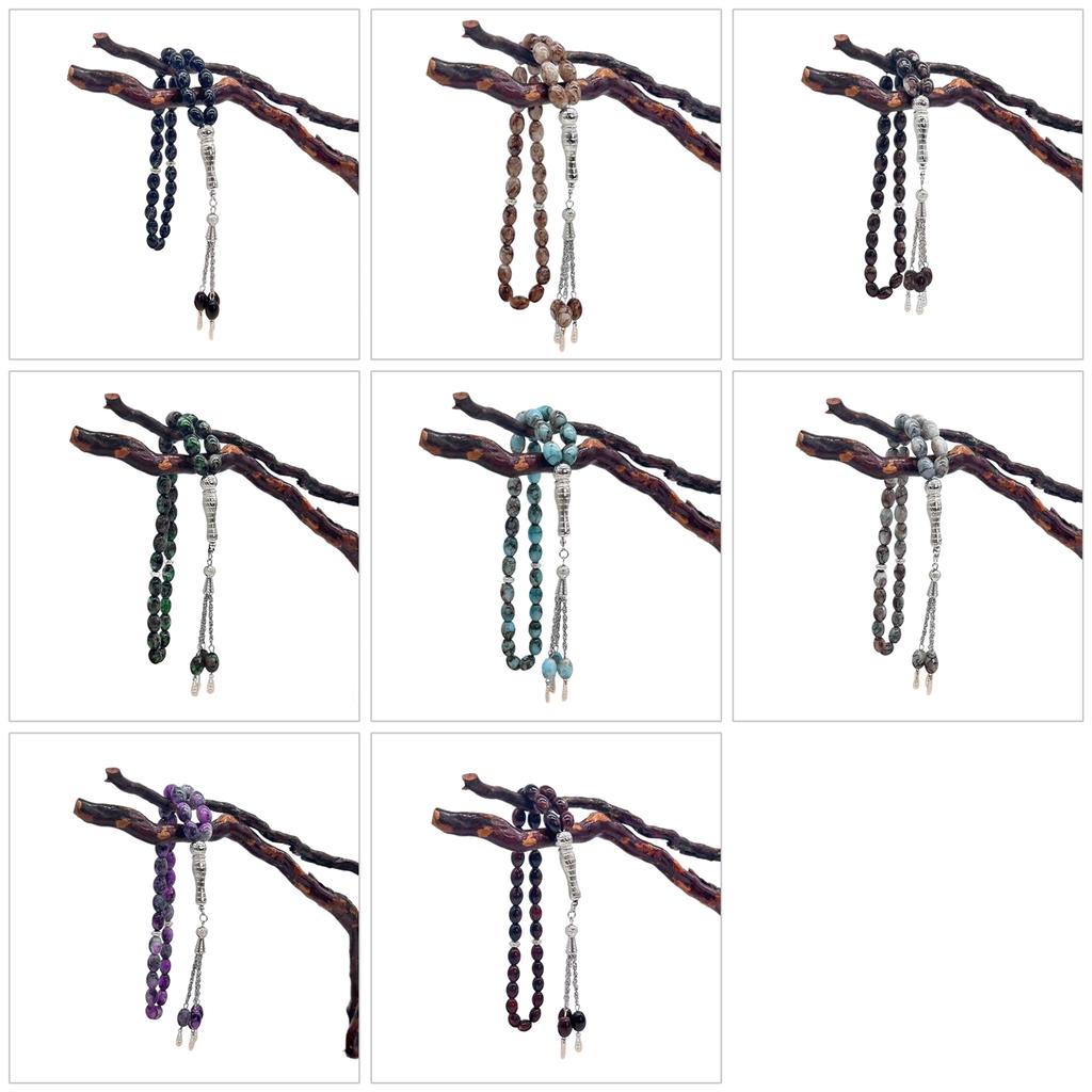 Catholic Glass Beads Rosary Bracelets Elegant Cross Religious Chain Church Prayer Jewelry for Womens Baptisms Gift