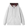 Men's Patchwork Top Loose Zipper Cardigan Jacket