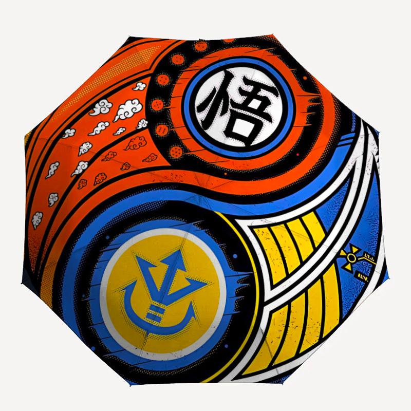 Dragon Ball Automatic Umbrella - Foldable with 8 Iron Ribs, Portable for Outdoor, Gift, Outdoor Umbrell, Playful Accessory, Durable High Qua