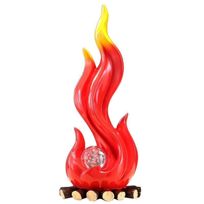 Red Torch Flame Lamp Decor Living Room Entryway Housewarming Opening Gift