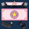 Kawaii Pink Deskmat Anime Card Captor Sakura Mousepad Xxl Office Carpet Large Gaming Accessories Laptop Computer Rubber Mice Pad