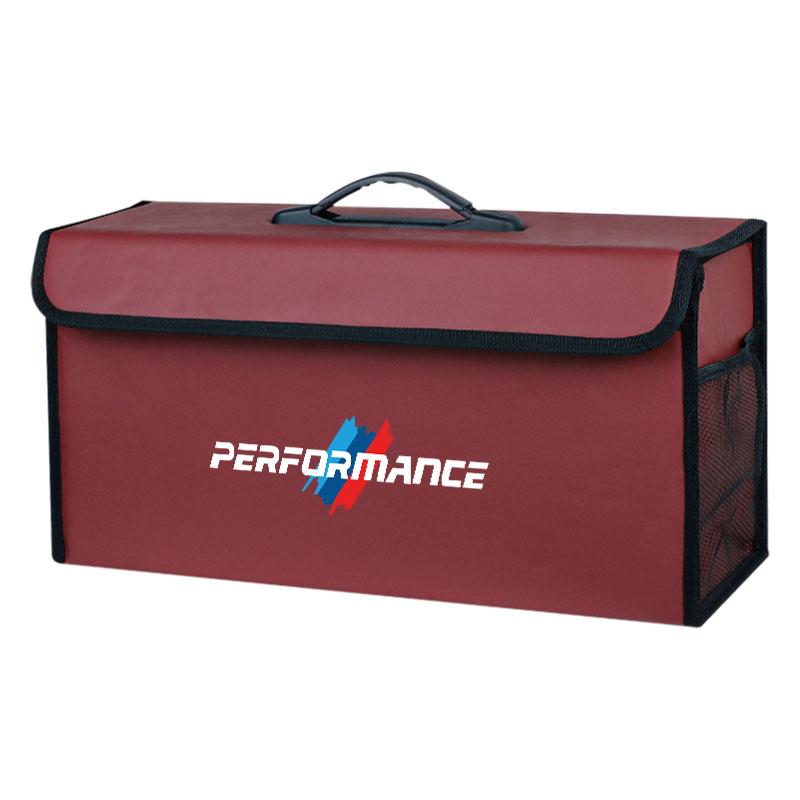 CDKO4 Leather Car Trunk Collapsible Organizer Foldable Storage Box For BMW X1 X2 X3 X5 X4 X6 X7 G30 G20 G32 G11 G12 F40 F30 Stickers