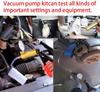 Zestaw 2 w 1 Ręczna Pompa Próżniowa Ciśnieniowa Zestaw do Odpowietrzania Płynu Hamulcowego Próżniowy Pistolet Pompa Zestaw Testera Przenośny Trwały Aluminiowy Manometr Próżniowy