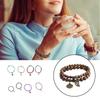 Tree Charm Bracelet Set Agates Bead  Stone Bracelets for Women Man Leaf Pendant Bangles Jewelry Gift
