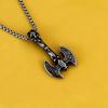 Antique Titanium Steel Viking Cross Necklace For Men Fade Resistant Pendant Jewelry