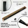 Glossy Black Self-adhesive Vinyl Sticker Circular Film Auto DIY Decal Bubble Free Air Free Car Body Styling Decor Accessories