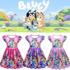 Bluey Bingo Print Cosplay Dress For Kids Halloween Or Theme Party Ready!