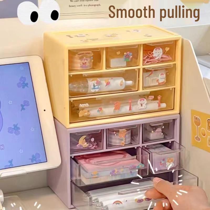 Schreibtisch-Schmuckschublade mit sechs Fächern für Studentenwohnheime