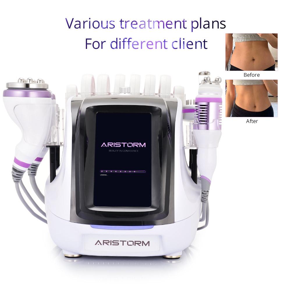 Ultrasonic 40K Cavitation RF Vacuum Weight Loss Photon Microcurrent Laser Shaping Machine