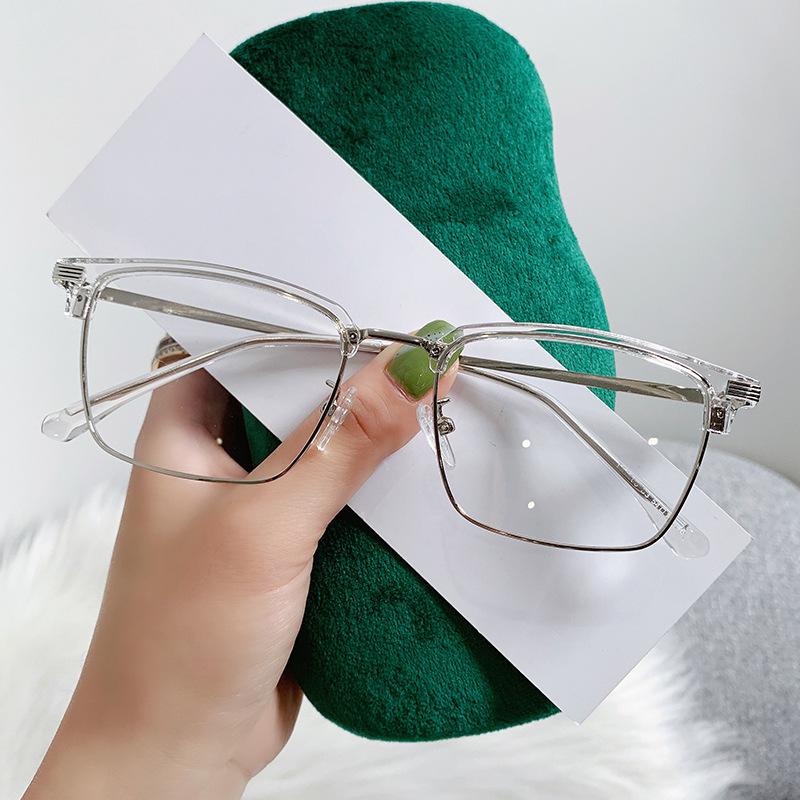 

Те же очки мужские степени могут быть оснащены ретро-брови полурамка повседневные анти-синие очки оправа 2205