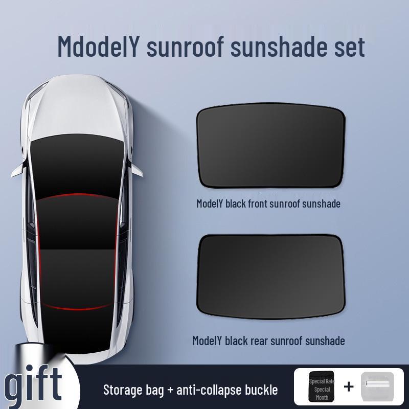 Tesla Model 3/Y Sunroof Sunshade: Heat Insulation & Sun Protection Roof Cover