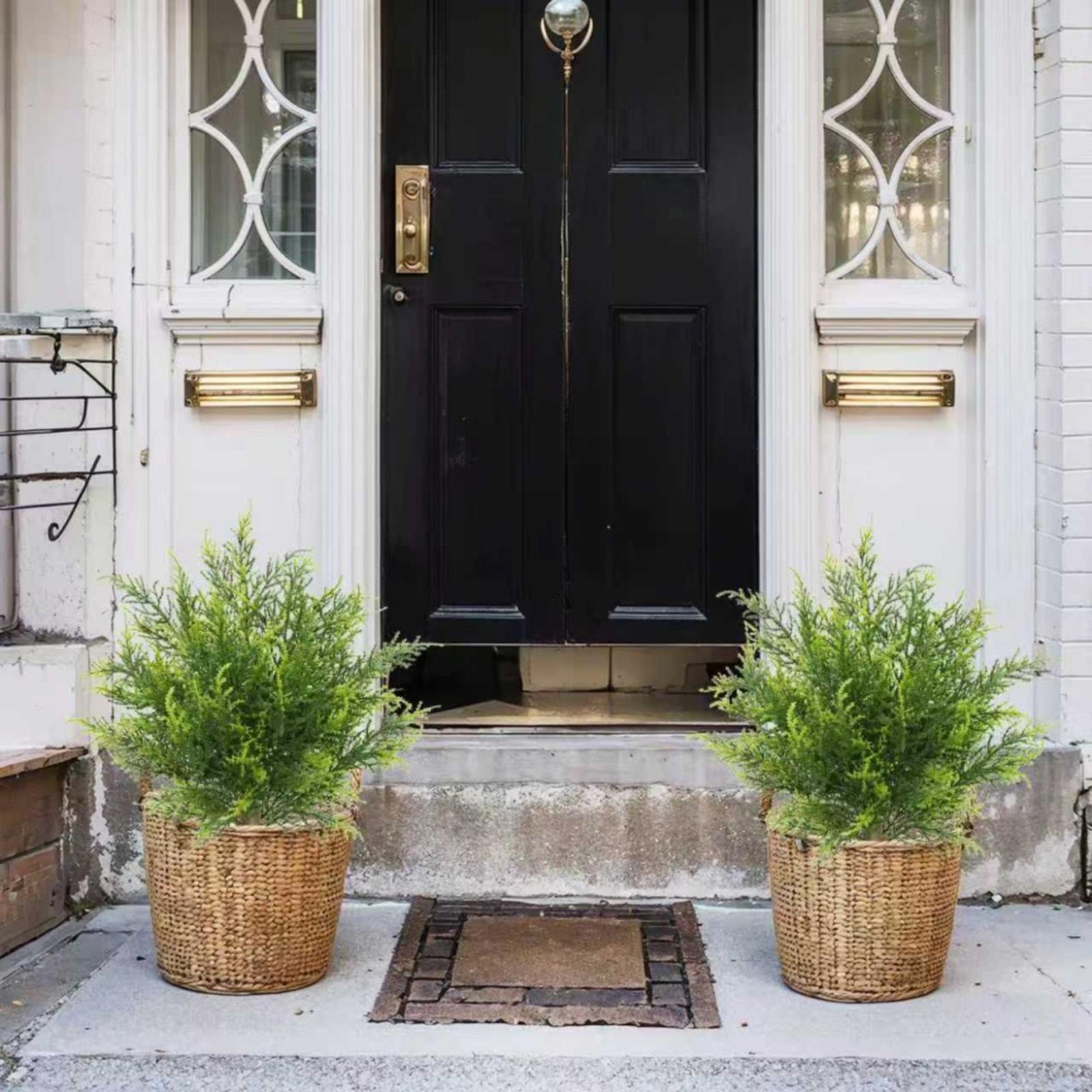 

2pc Simulation Of Indoor And Outdoor Potted Plants One Size