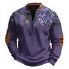 Men's Print Pullover Southwestern Western Long Sleeve Sweatshirt