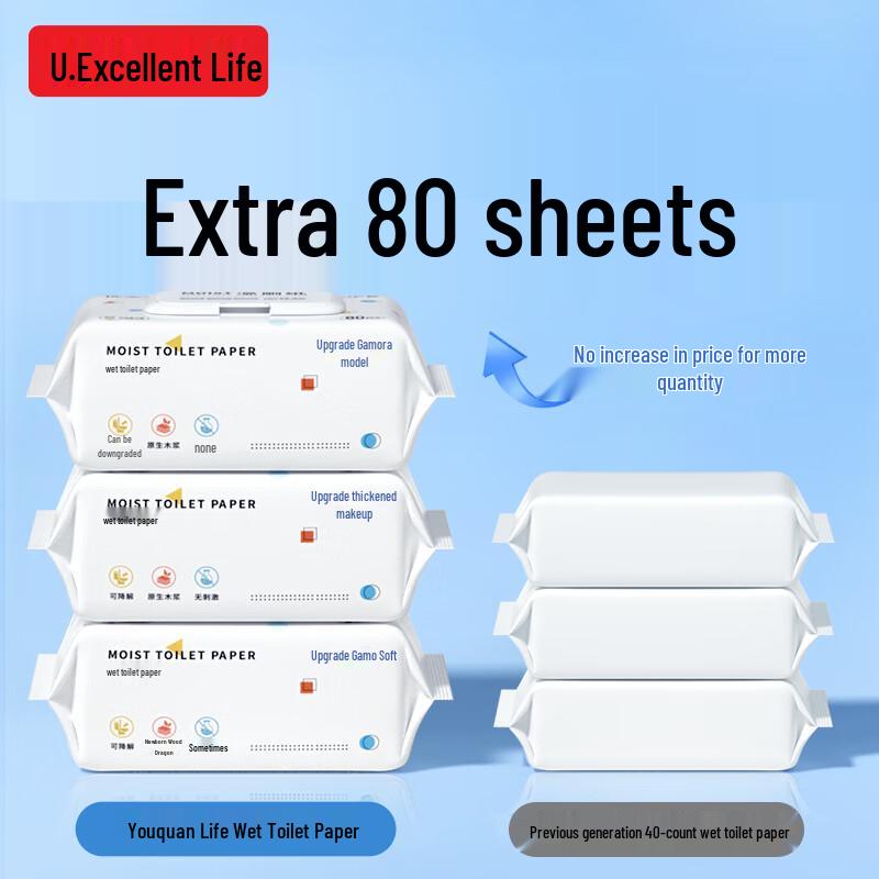 Youquan Life Flushable Wet Wipes