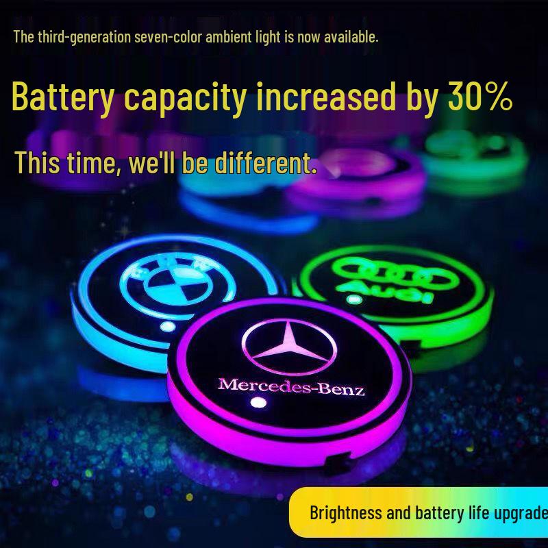 LED Ambiente Getränkehalterbeleuchtung, Siebenfarbige Optionen für das Honda Interieur