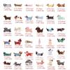 Dog Animal Embroidered Iron On Fabric Patches For Jackets Backpacks Dress Hat