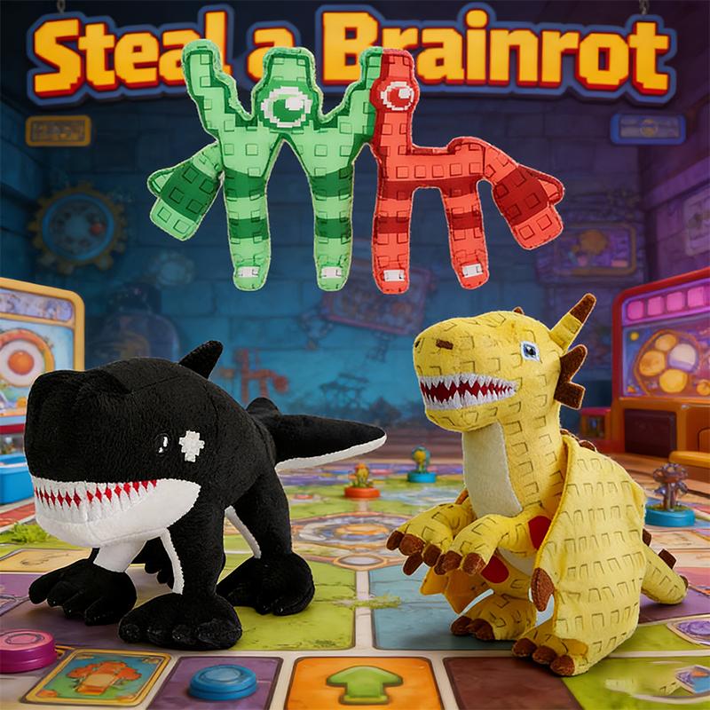 Neue Steal A Brainrot WL Shark Cannelloni Drachen Plüschtiere Niedliche Anime-Spiel-Peripheriegeräte Sammlerfiguren Puppen Kindergeschenke