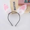 Rabbit Ear Hair Clip - Mid-Autumn Festival Hanfu Headdress: Cute, Plush, Ancient Style Hairband & Accessory