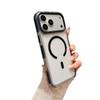 Two-Color Magnetic Acrylic Phone Case for iPhone 17 Pro Max with Large Hole Design