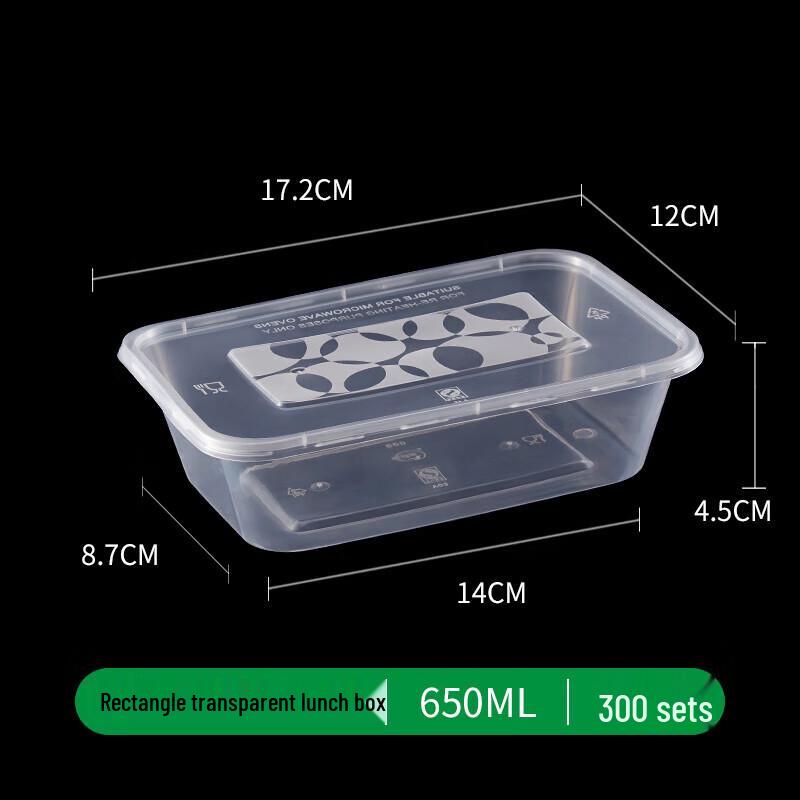 Disposable Plastic Takeout Meal Boxes