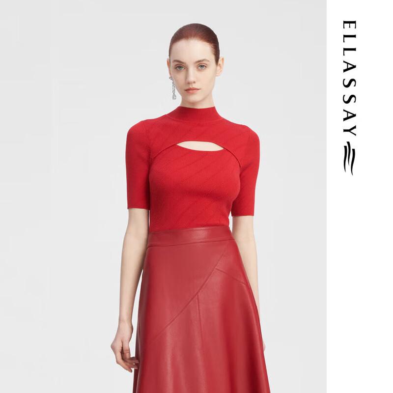 

ELLASSAY Women s Slim-Fit Mulberry Silk Knit Top L