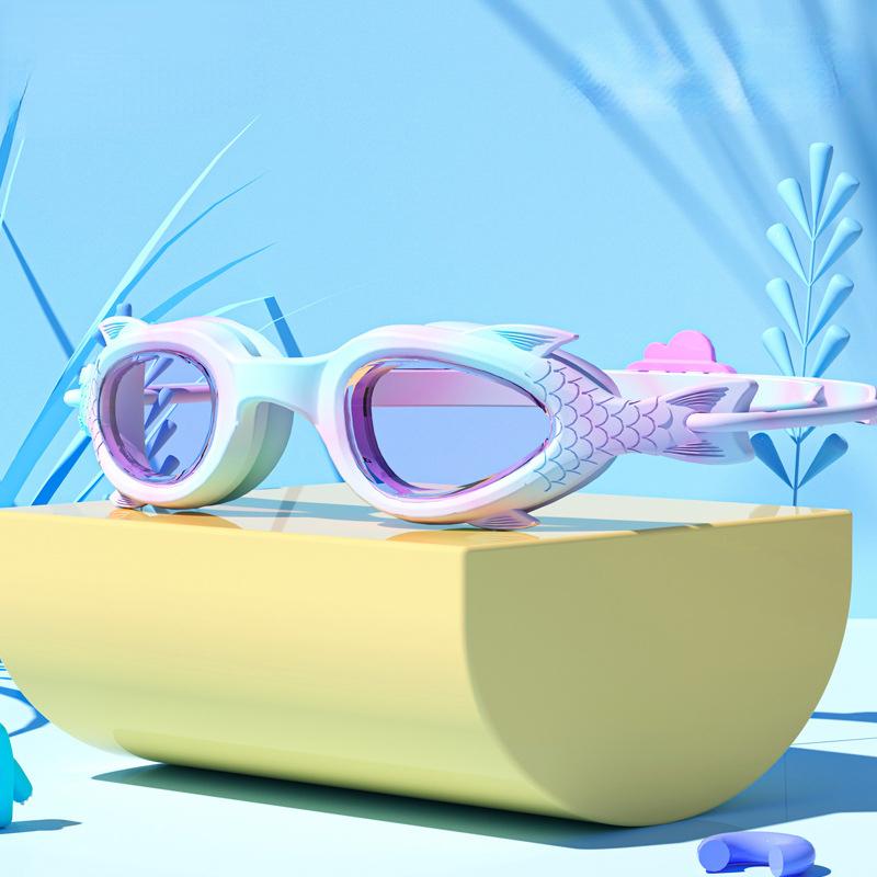 Swimming Goggles Anti-fog Small Frame Goggles Swimming Training Fish-shaped High-definition Waterproof Professional Equipment