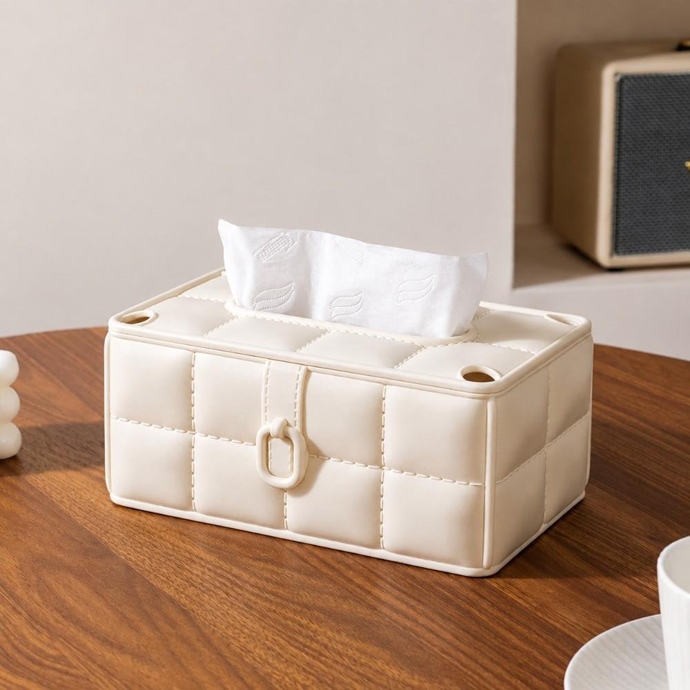 Large Capacity Tissue Box Holder Dust-proof Facial Tissue Box Durable Paper Holder fo Homestay