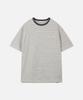 247Silijeu Usa Cotton 20-Count Striped T-Shirt Ivory