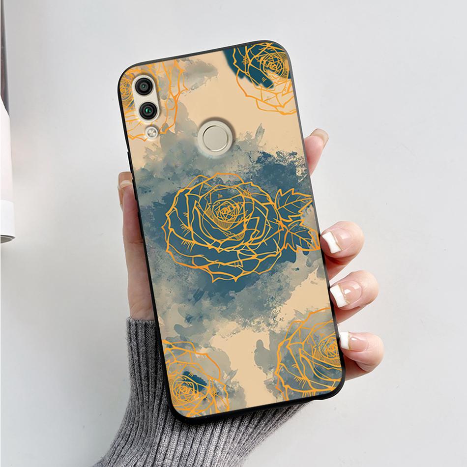 For Huawei Honor 8X Case Honor8X JSN-L22 JSN-L21 Bear Phone Case Soft TPU Cover Funda For Honor 8C BKK-L21 BKK-LX1 Honor8C Capa