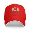 Ice Out Vintage Style Casual Baseball Cap Spring Trucker Hat Hiking Fishing Hip Hop Hats Men Adult Fitted Retro Baseball Caps
