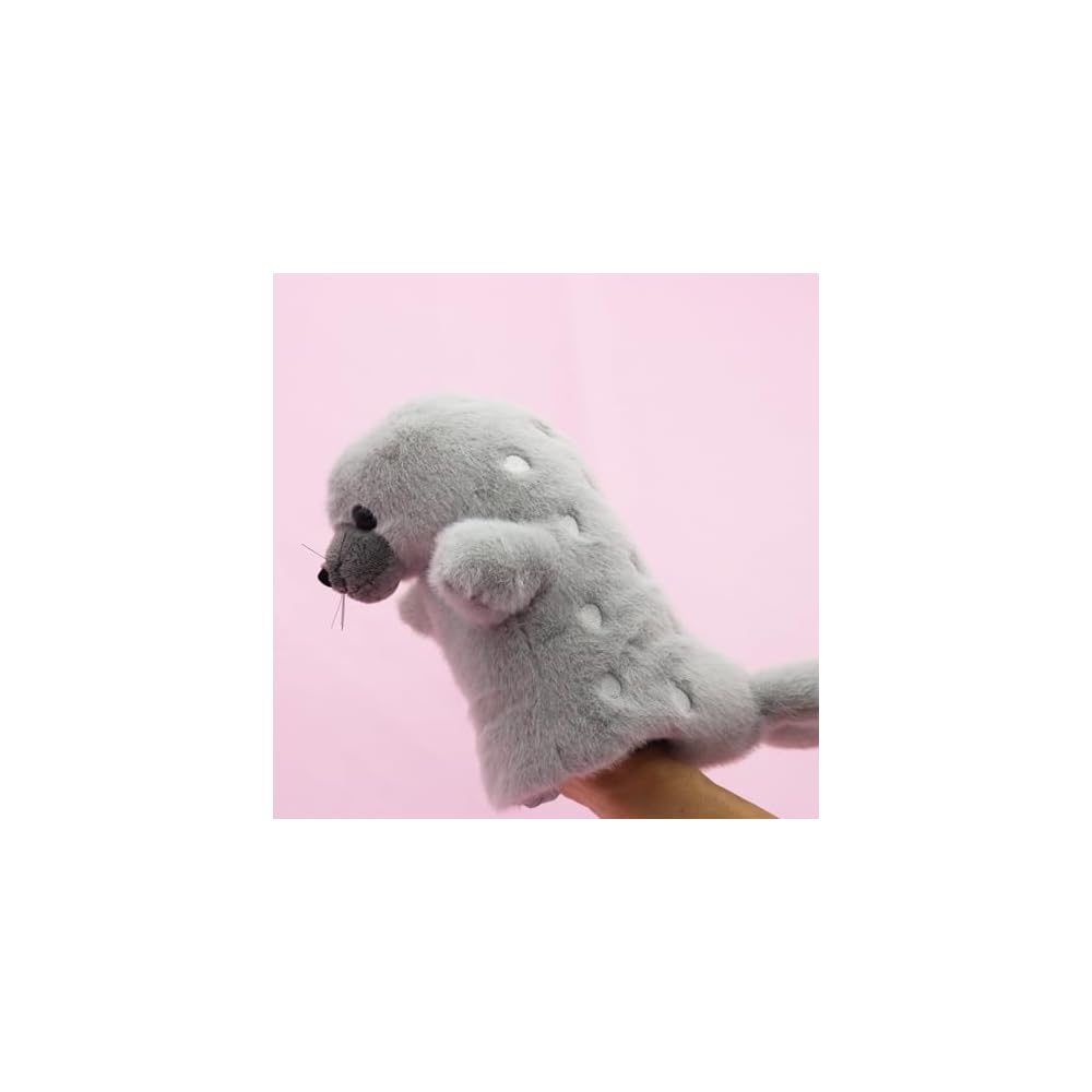 Takeoff Hand Puppet Baby Seal Soft Plush Toy for Kids 30cm