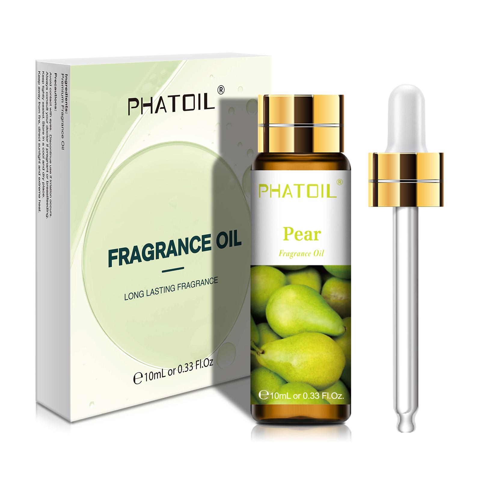 

PHATOIL 10 мл Клубника Вишня Лайм Манго Кокос Фруктовые ароматические масла для ароматерапии Диффузоры Уход за кожей Массаж Йога Релаксация Духи «сделай сам» Pear