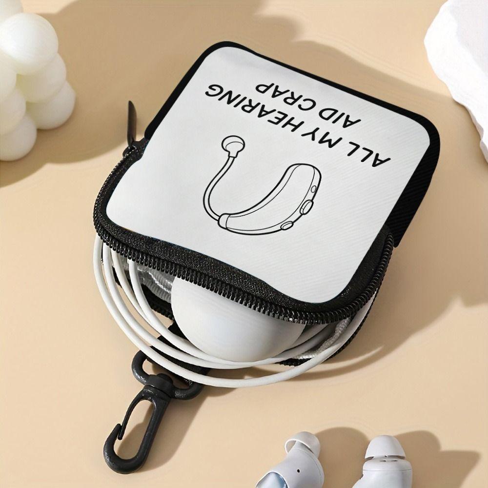 Trendy Mini Coin Purse Water-resistant PVC Earphone Bag Portable Lightweight Wallet Friends Gift