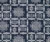 oneOone Tessuto Cotton Flex blu navy scuro geometrico e artistico floreale africano tessuto stampato per cucire al metro 40 pollici